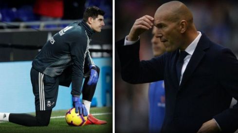 Courtois y Zidane