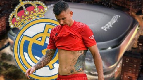 Lucas Hernández y escudo