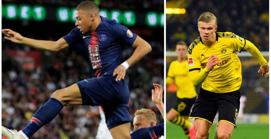 Mbappé y Haaland Mbappé y Haaland