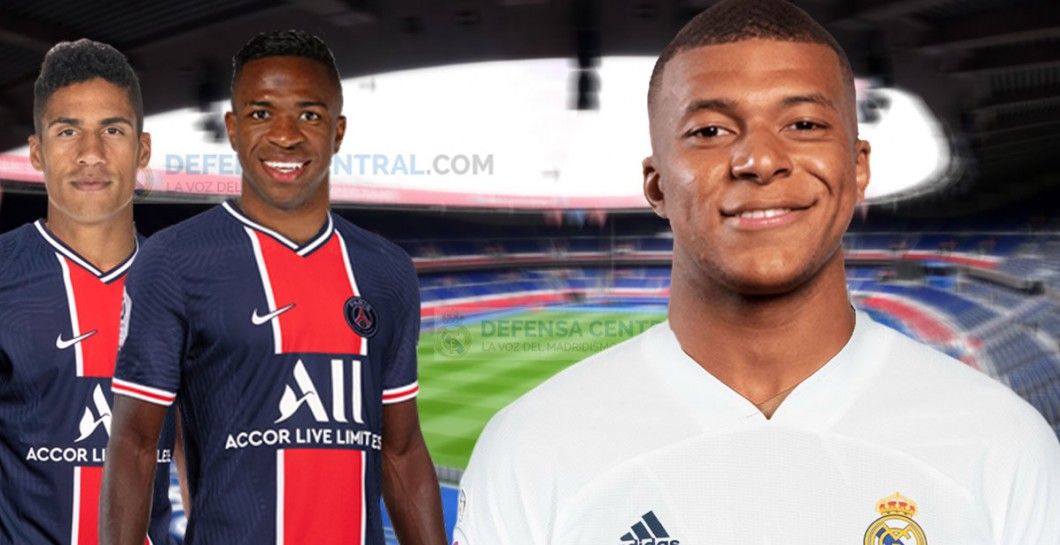 Mbappé, Vinicius y Varane