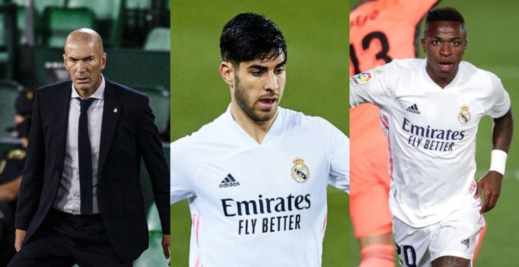 Zidane, Asensio y Vinicius
