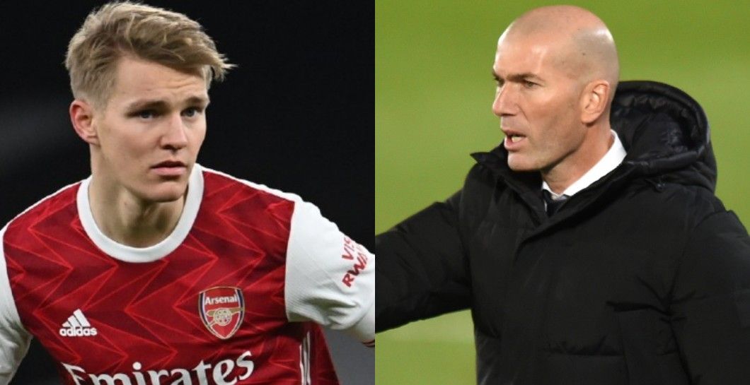 Odegaard y Zidane