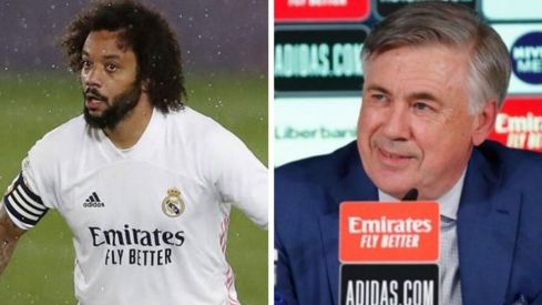 Marcelo y Ancelotti