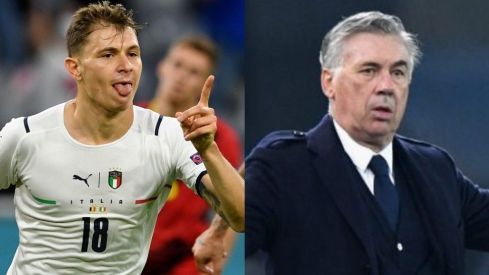 Barella y Ancelotti