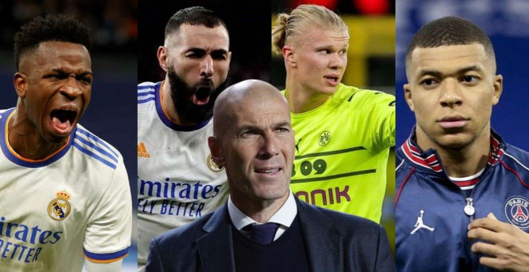 Vinicius, Benzema, Haaland, Mbappé y Zidane