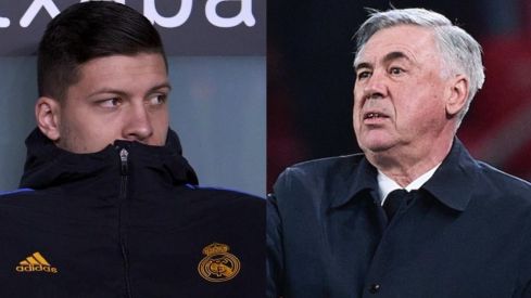 Jovic y Ancelotti