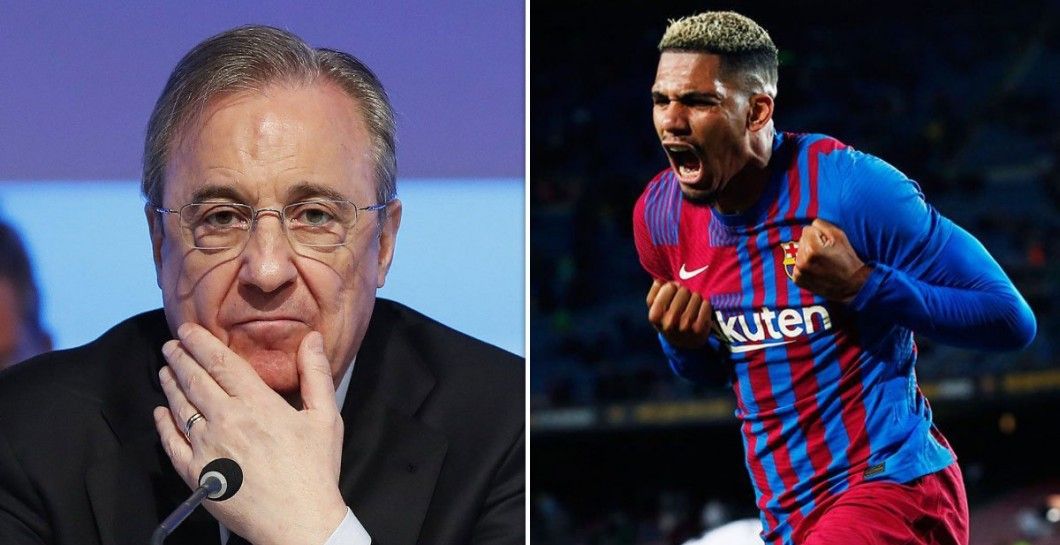 Florentino Pérez y Ronald Araújo