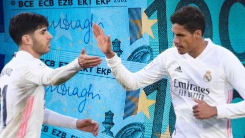 Marco Asensio y Raphael Varane