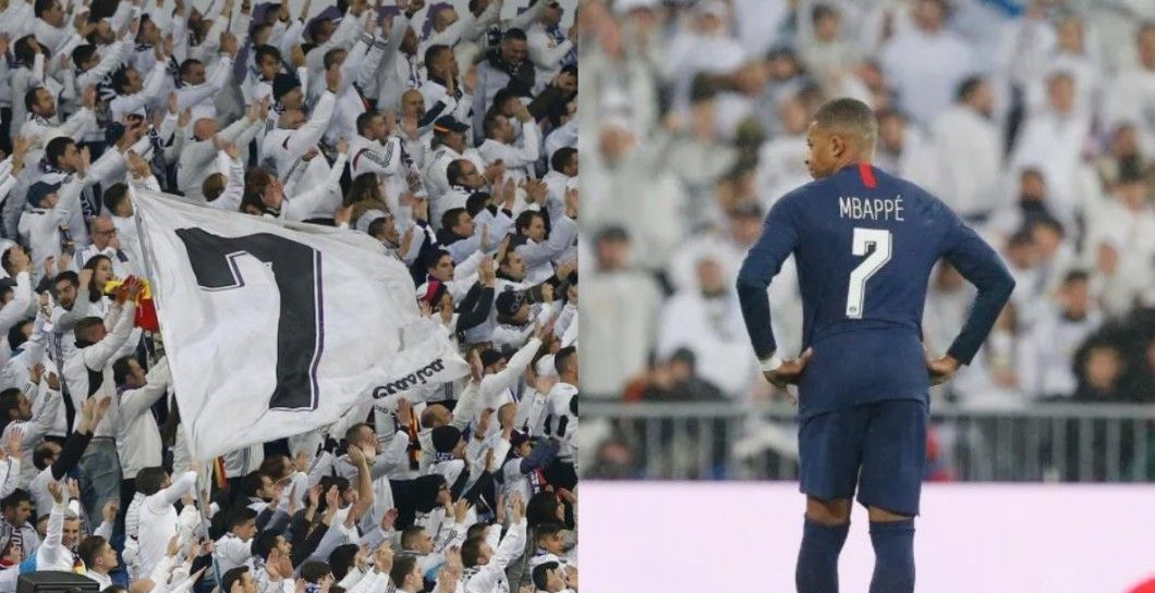Afición Real Madrid y Mbappé