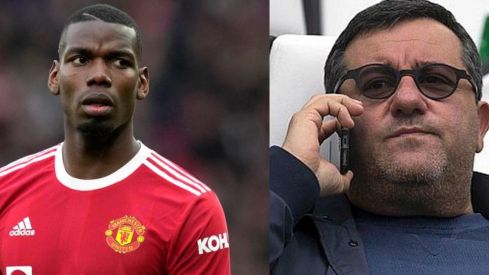 Paul Pogba y Mino Raiola