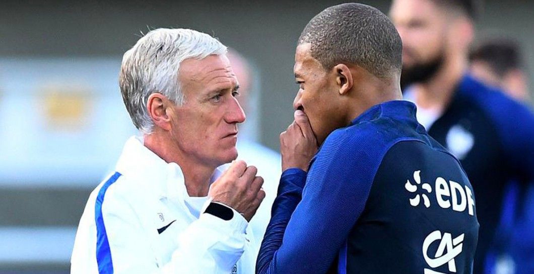 Deschamps y Mbappé Deschamps y Mbappé