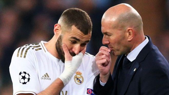Karim Benzema y Zinedine Zidane
