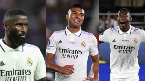 Casemiro, Rudiger y Alaba
