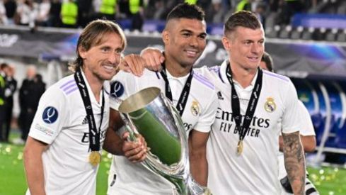 Casemiro, Modric y Kroos