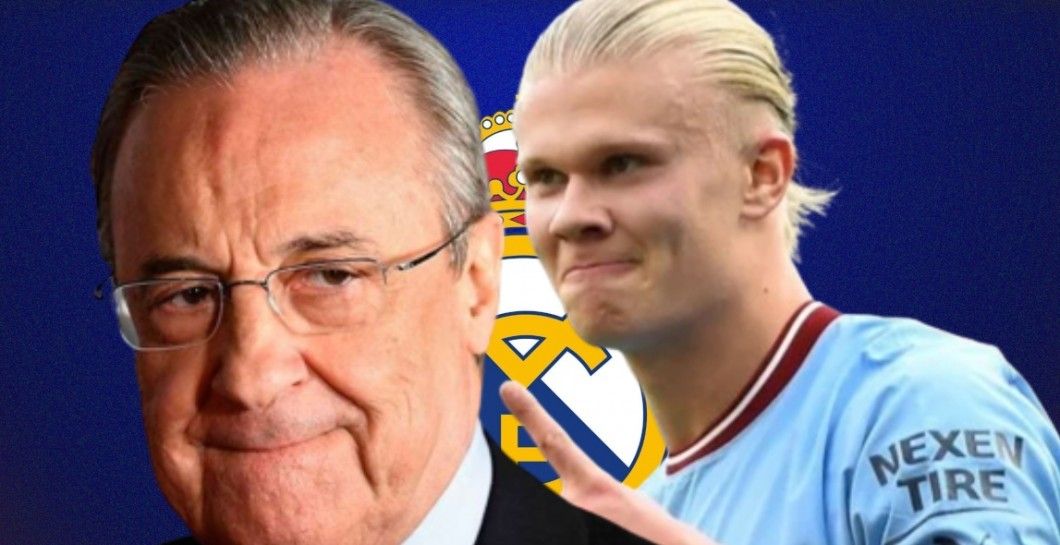 Florentino Pérez y Erling Haaland
