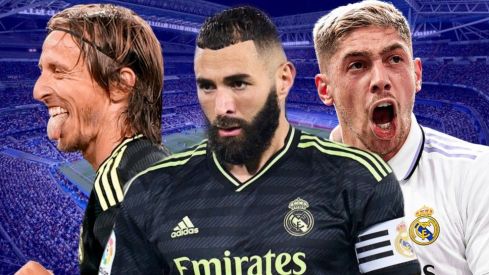 Modric, Benzema y Valverde