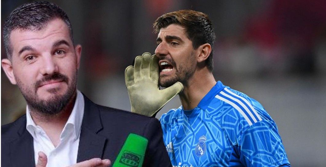 Courtois y Héctor Fernández