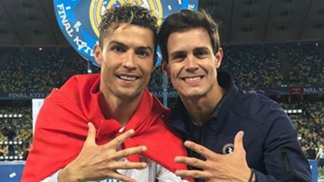 Edu Aguirre y Cristiano Ronaldo