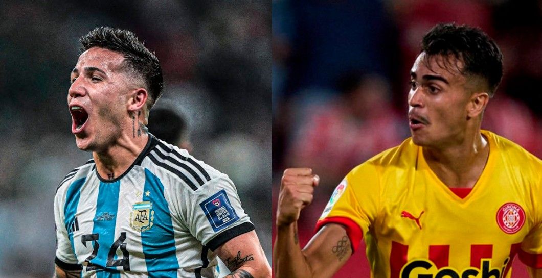 Enzo Fernández y Reinier