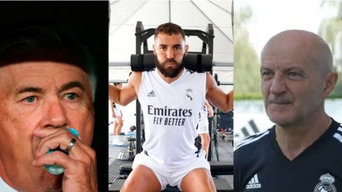 Ancelotti, Benzema y Pintus
