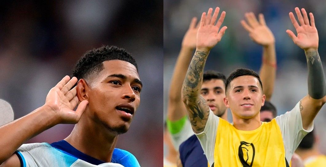 Jude Bellingham y Enzo Fernández