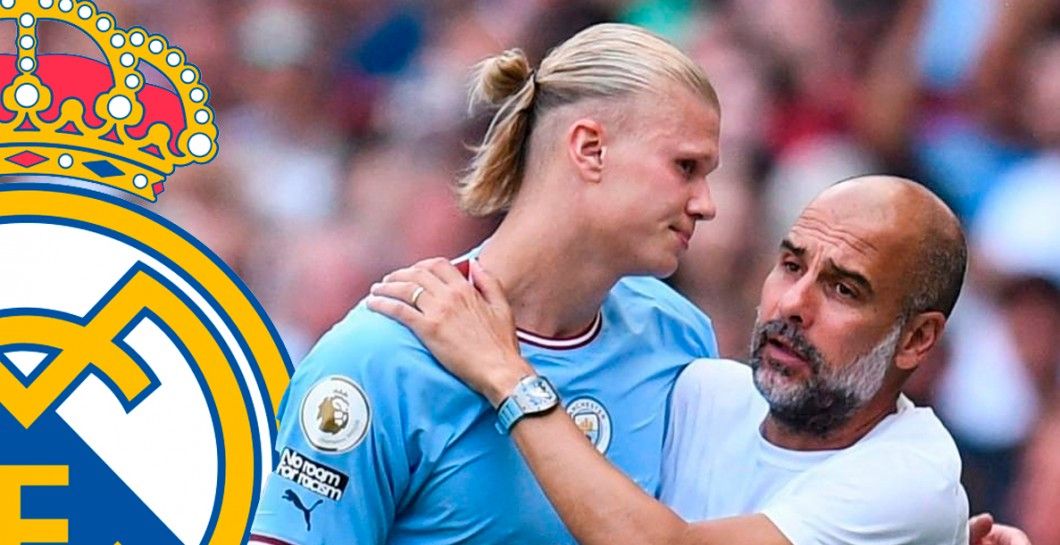 Erling Haaland y Pep Guardiola Erling Haaland y Pep Guardiola
