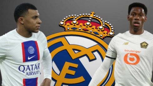 Kylian Mbappé y Jonathan David