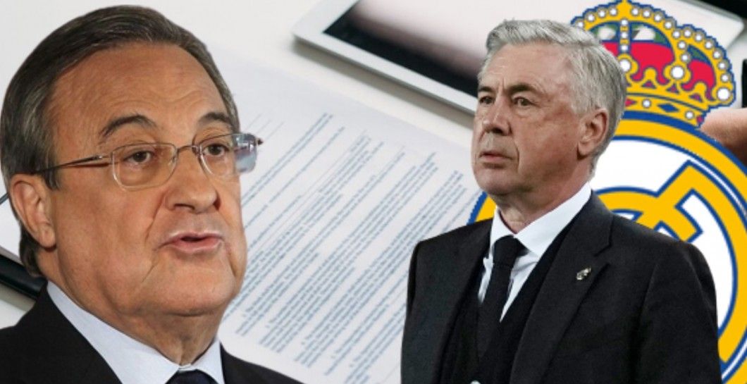 Carlo Ancelotti y Florentino Pérez