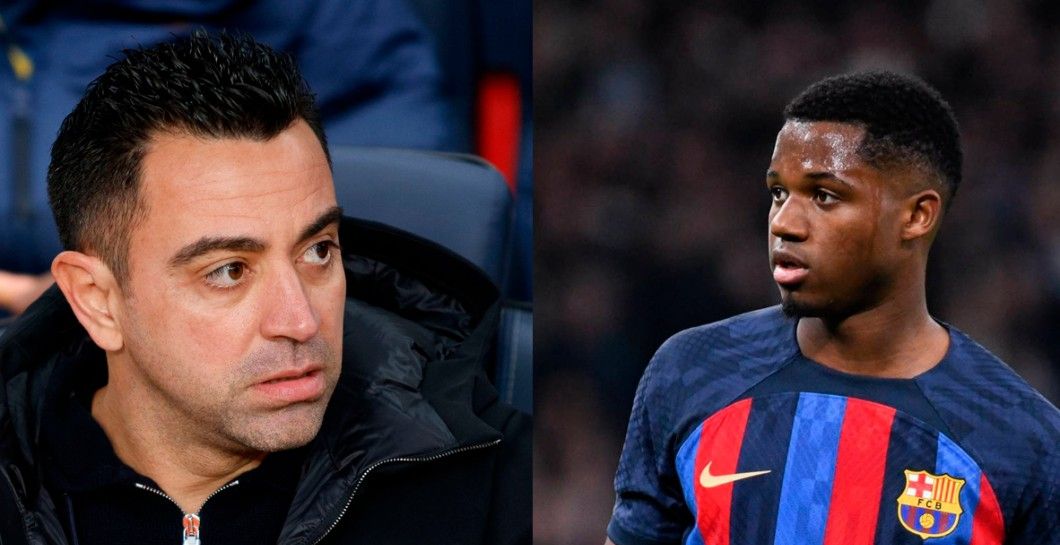 Xavi Hernández y Ansu Fati