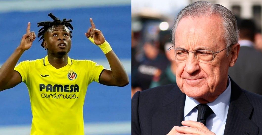 Samu Chukwueze y Florentino Pérez
