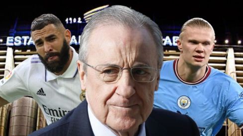 Florentino Pérez está 'tranquilo' con lo de Haaland