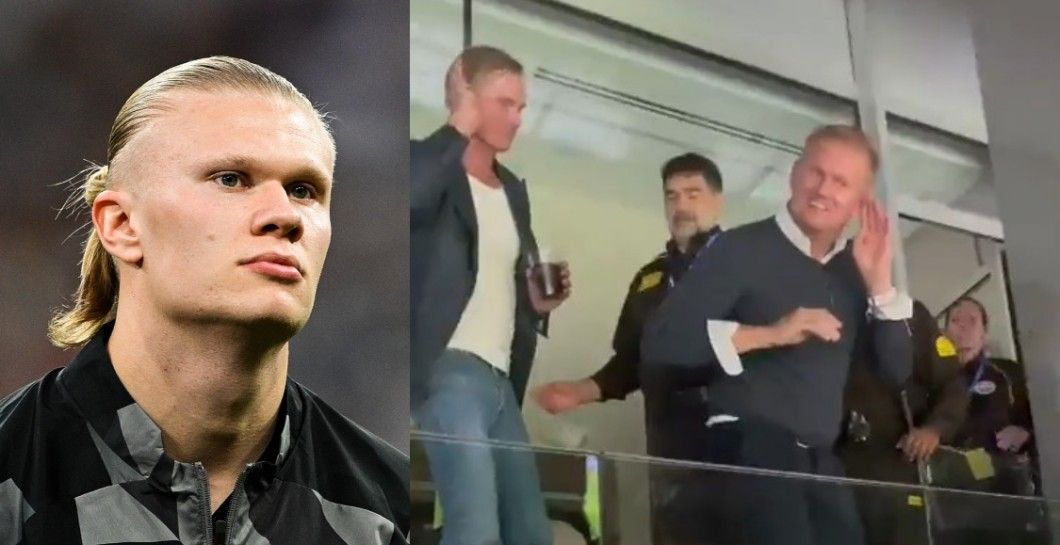 Erling Haaland y su padre