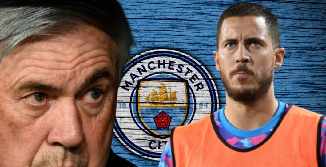 Carlo Ancelotti y Eden Hazard Carlo Ancelotti y Eden Hazard