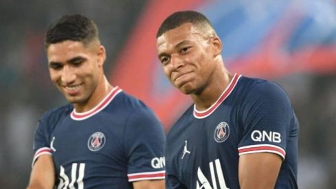 Mbappé y Achraf