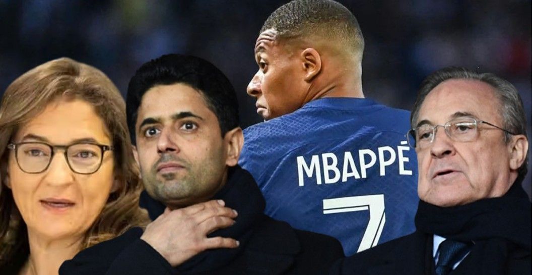 Fayza, Al Khelaïfi, Mbappé y Florentino