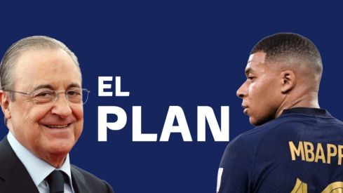 Florentino Pérez y Kylian Mbappé