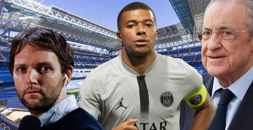 Rodrigo Fáez, Kylian Mbappé y Florentino Pérez Rodrigo Fáez, Kylian Mbappé y Florentino Pérez