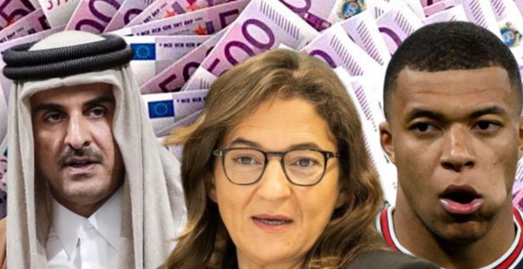 Fayza Lamari, Emir de Qatar y Kylian Mbappé