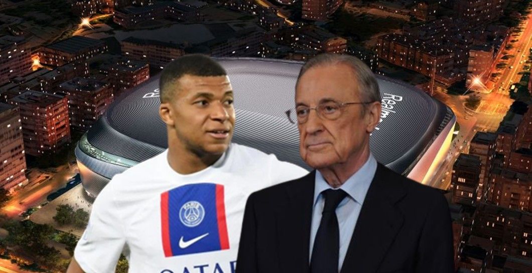 Florentino Pérez y Kylian Mbappé
