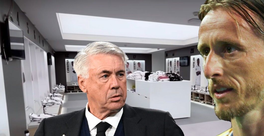 Carlo Ancelotti y Luka Modric