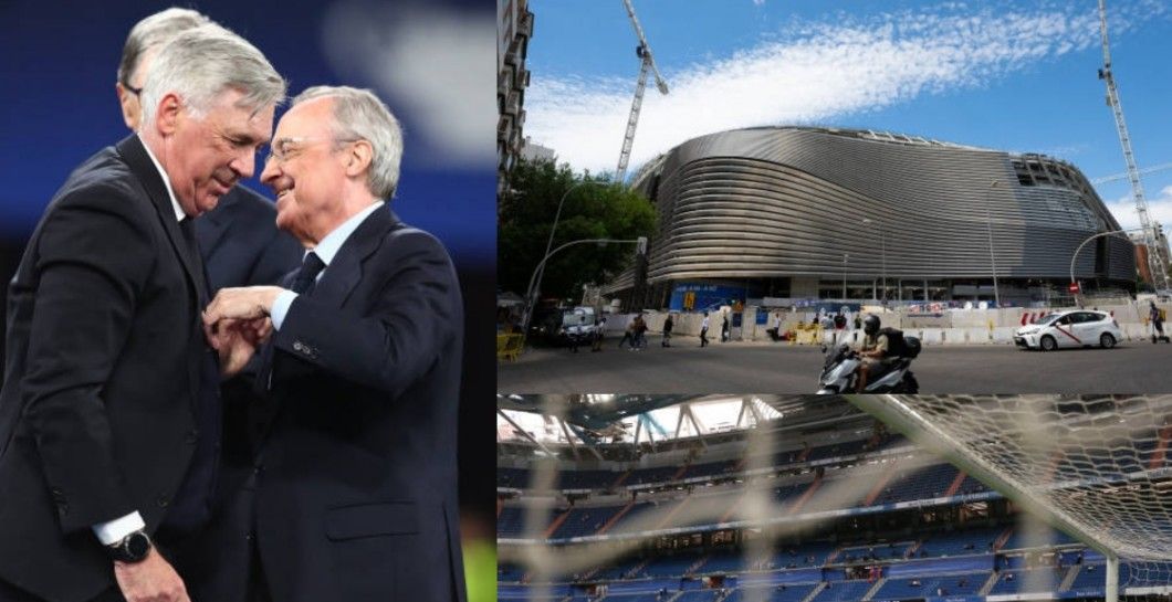 Carlo Ancelotti y Florentino Pérez