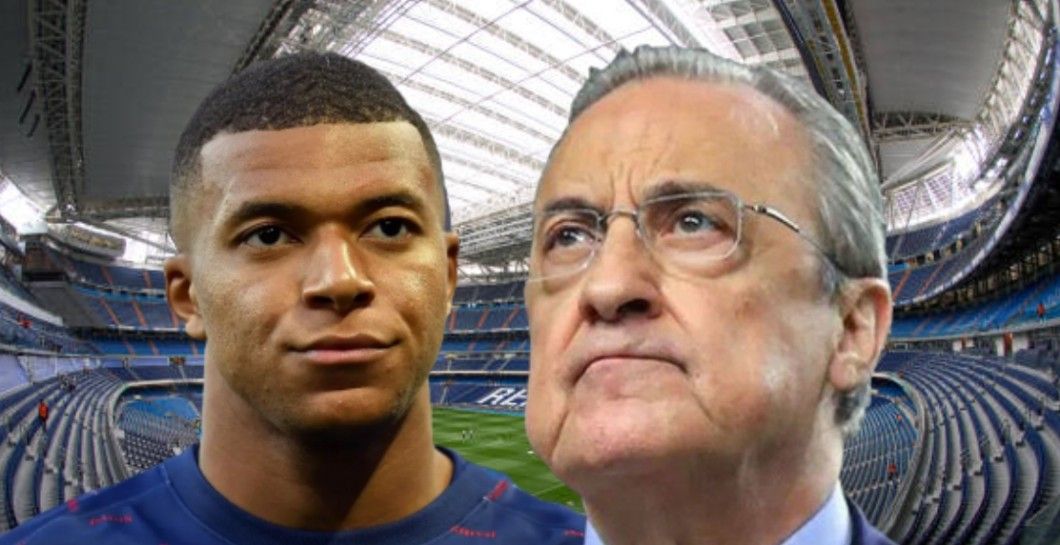 Florentino Pérez y Kylian Mbappé
