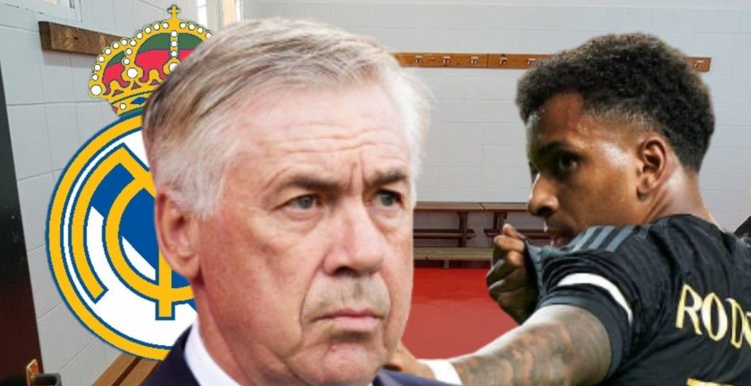 Rodrygo y Carlo Ancelotti