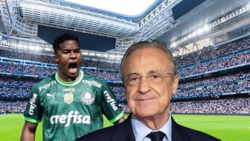 Endrick y Florentino Pérez