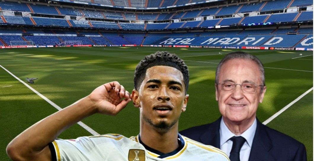 Jude Bellingham y Florentino Pérez
