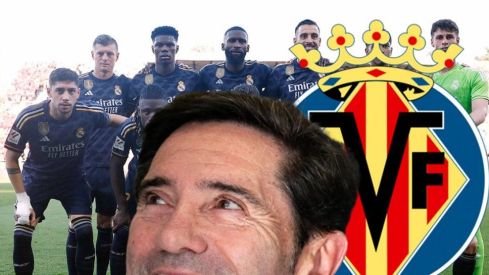 Marcelino y un once del Real Madrid