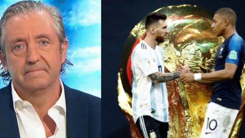 Josep Pedrerol, Lionel Messi y Kylian Mbappé