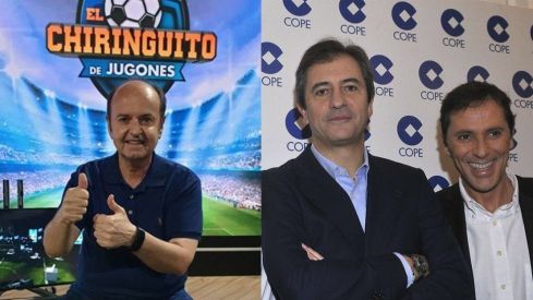 Juanma Rodríguez, Manolo Lama y Paco González