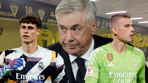 Vestuario, Kepa, Ancelotti y Lunin