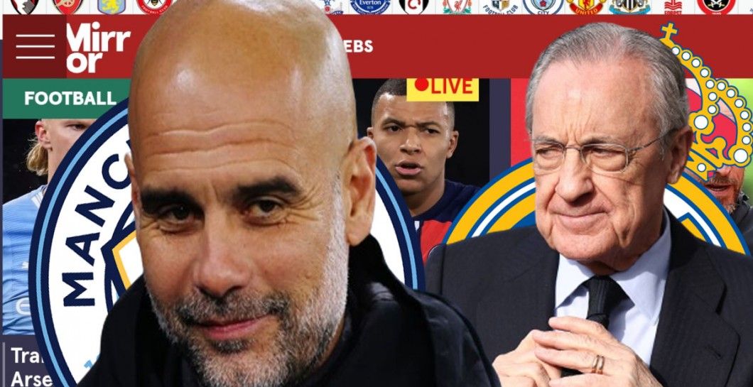 Florentino Pérez y Pep Guardiola